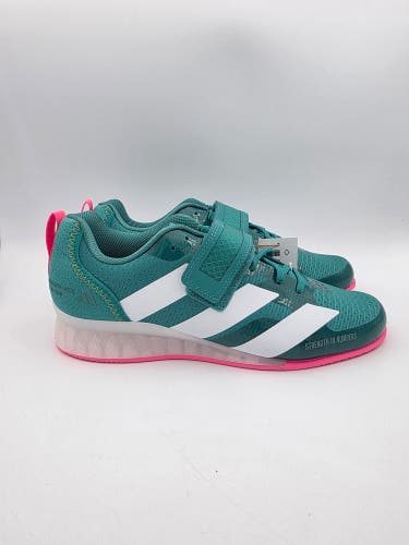 Adidas Adipower Weightlifting 3 Shoes Men's Size 10.5 Teal White Pink JP9871