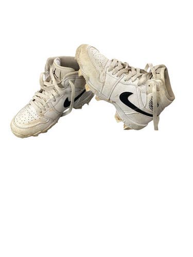 Used Nike AIR JORDAN BASEBALL CLEATS BB/SB Cleats White Junior 01.5 11760-S000089744