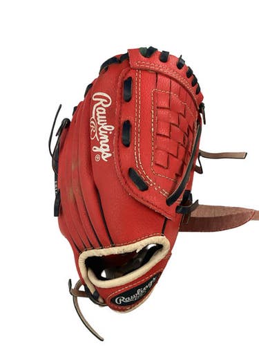 Used Rawlings PLAYER SERIES PL10PW BB/SB Glove T-ball Red 9" 11760-S000089738