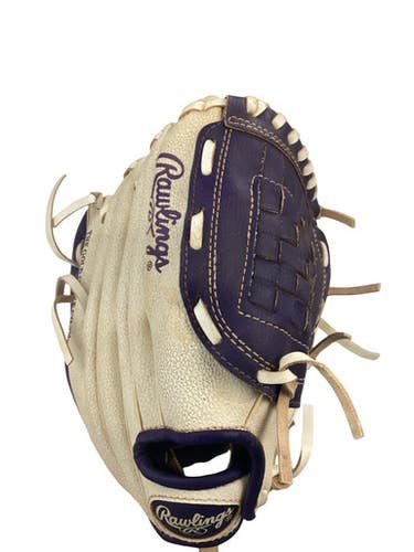 Used Rawlings PLAYER SERIES PL10PW BB/SB Glove T-ball Purple And White 10" 11760-S000089737