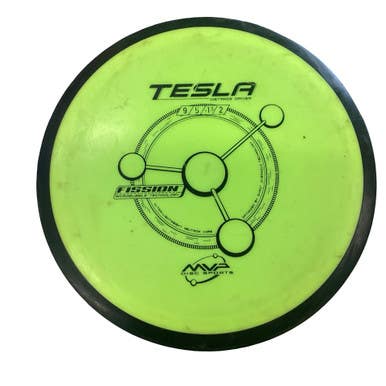 Used MVP FISSION TESLA Disc Golf Driver Neon Green 11760-S000089680