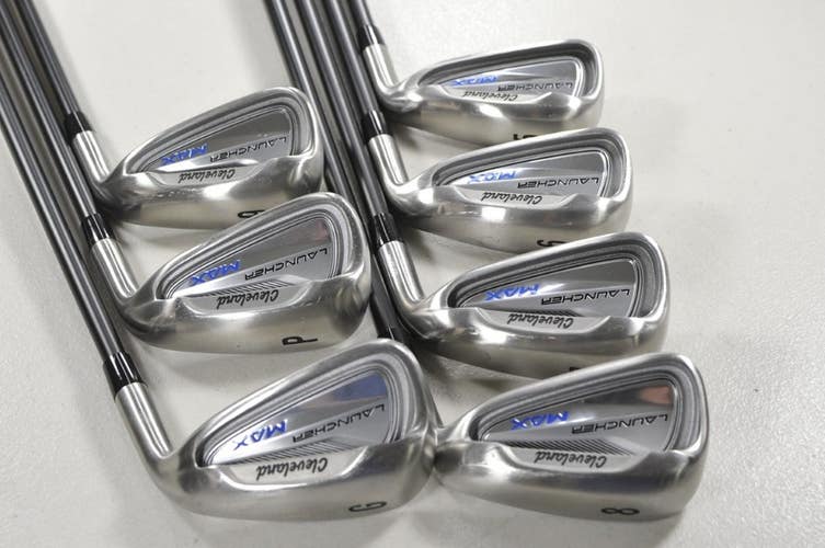 Cleveland Launcher Max 5-PW,GW Iron Set Senior Flex RH Helium Graphite # 214077
