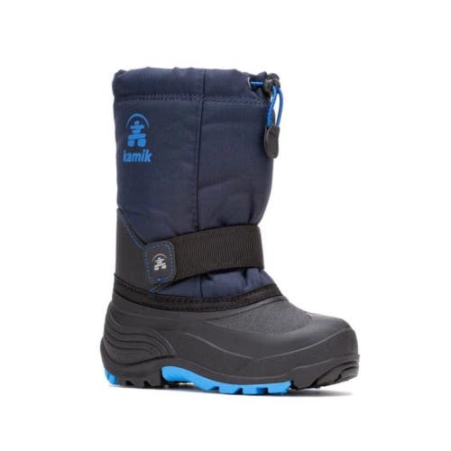 Kamik Rocket NK8125S-NA3 Toddler 9 Navy Waterproof Pull On Winter Boots DDK856