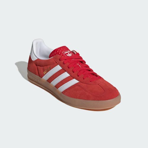 Adidas Gazelle Indoor JI2063 Sneakers Men's 9.5 Red Suede Lifestyle Shoes DDK868