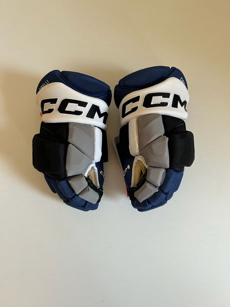 New 14” CCM HGPJSPP Pro Stock Hockey Gloves - Royal/Black/Grey/White