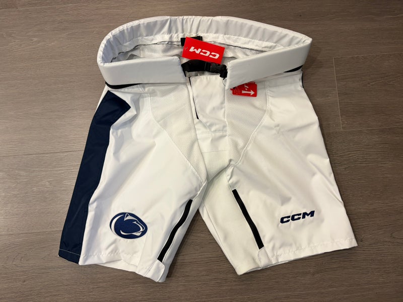 CCM PPPTKC Girdle/Pants shell Medium White/Navy - Penn State University Pro Stock (New)