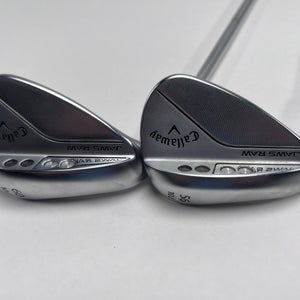 Callaway Jaws Raw Full Toe Chrome Wedge Set 56* 10 60* 10 Spinner 115g Steel LH