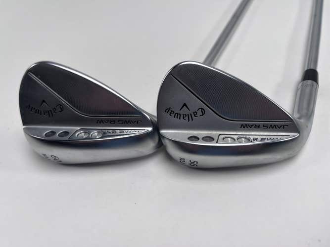 Callaway Jaws Raw Full Toe Chrome Wedge Set 56* 10 60* 10 Spinner 115g Steel LH