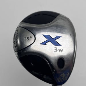 Callaway X 3 Fairway Wood 15* Uniflex Steel Mens RH