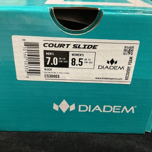 Diadem Court Slide Men’s 7 Women’s 8.5 (Black)