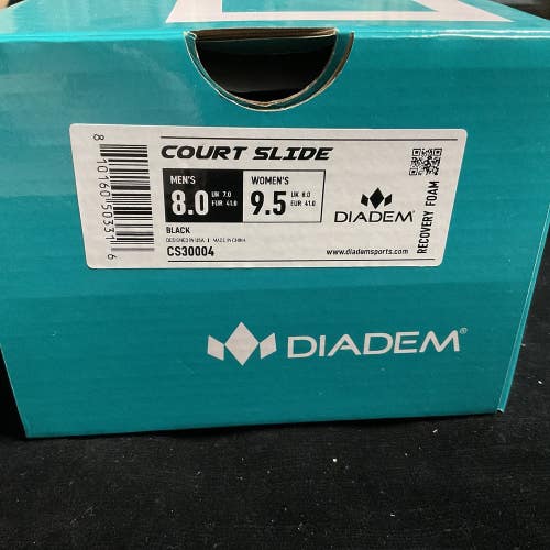 Diadem Court Slide Men’s 8 Women’s 9.5 (Black)