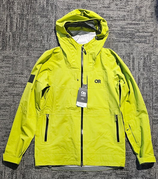 New Outdoor Research Snowcrew Ski Jacket Mens Medium Green