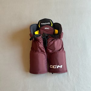 New Junior CCM Tacks 95C Pro Stock Hockey Pants - Maroon