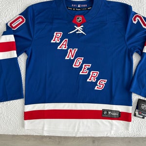 New York Rangers Fanatics Home Breakaway Player Jersey - Blue, Large, Chris Kreider #20