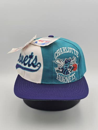 NEW Vintage Charlotte Hornets NBA Sports Swirl Logo Athletic Hat Cap Snapback