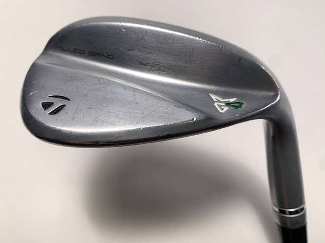 TaylorMade Milled Grind 4 Chrome Wedge 56* 12 Bounce SB 115g Wedge Steel Mens RH