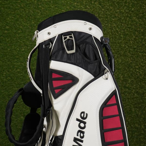 TaylorMade Premium R9 Stand Golf Bag Black/White/Red 8-Way Divider