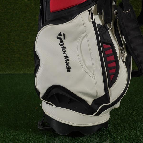 TaylorMade Premium R9 Stand Golf Bag Black/White/Red 8-Way Divider