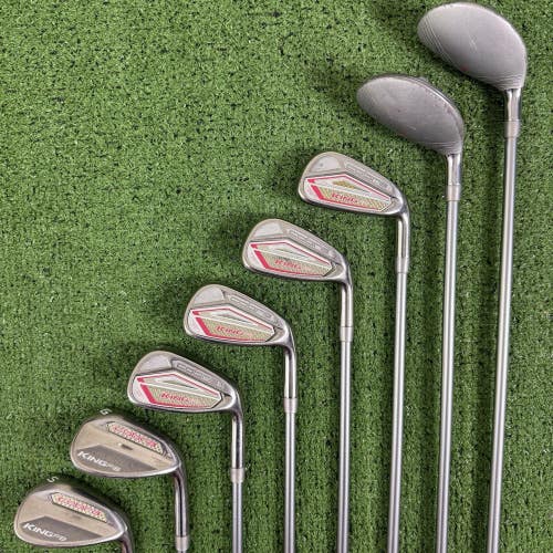 Cobra King F8 Combo Hybrid Iron Set 5-PW GW SW Aldila Rogue Pro Womens Ladies