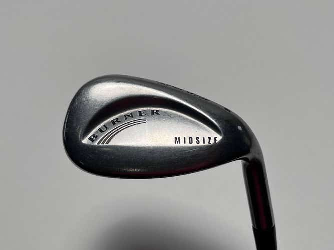 TaylorMade Burner Midsize Sand Wedge SW Flex Twist Plus Stiff Graphite Mens RH