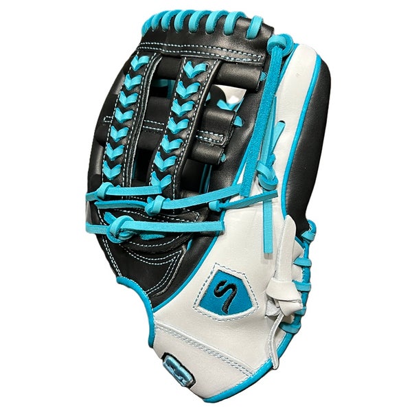 11.75” Dbl H-Weave White Teal Game Ready Edition