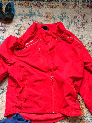 Red men’s Small Bauer Jacket (Used)