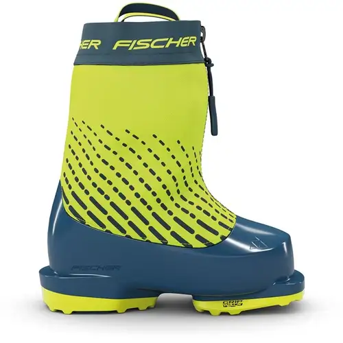 NEW 2025 Fischer Two Celeste Jr Ski Boots - 20.5 - Petrol / Yellow