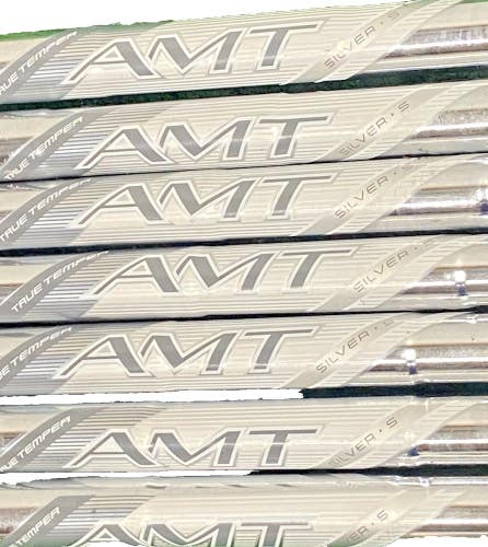 TrueTemper AMT Silver S 7-Piece Stiff Flex .355 Iron Shaft Set 4-PW 5i 36.75"