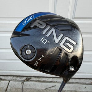 Ping G30 SF Tec Driver 10 Prolaunch Blue 65 Regular Flex 45.25 +HC NICE