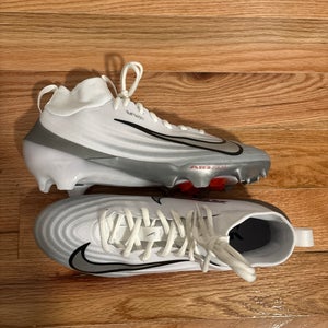 White Men's Size M 10.0 (W 11.0) Adult Nike Vapor Pro 1 Cleats (New)
