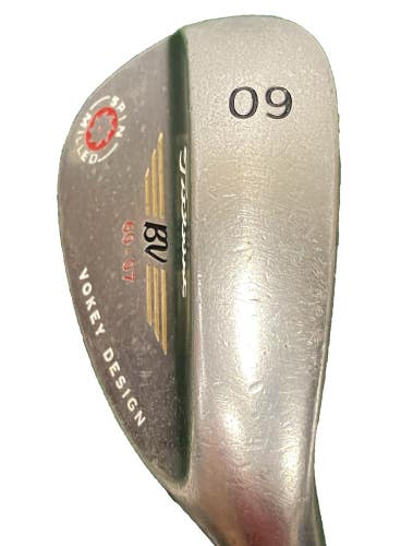 Titleist Vokey Spin Milled Black Nickel Lob Wedge 60*07 RH Stiff Steel 35" Nice