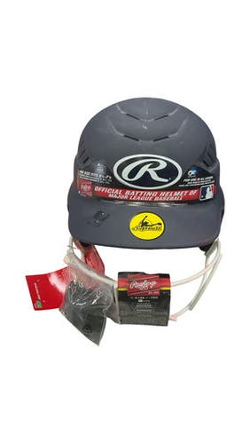 Used Rawlings COOLFLO Batting Helmet w/Mask Navy Blue One Size 11859-S000029450