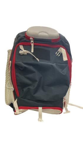 Used Demarini BB/SB Player Backpack White/Red/Navy 11859-S000029444
