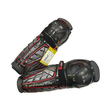 Used CCM FT 370 Junior Shin Guards Black 12" 11859-S000029442