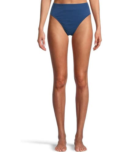 Tommy Bahama Island Cays Swimwear Bottom Women's Large Blue High-Waist BUU1044