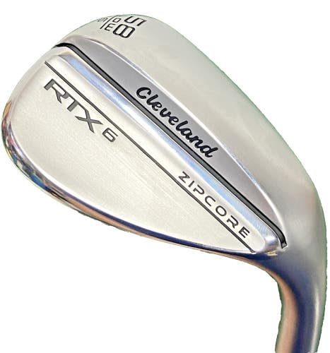 Cleveland RTX6 ZipCore Lob Wedge 58*6 Low RH DG Tour Issue Spinner Steel 35 Mint