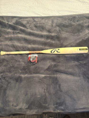 2025 Rawlings Icon Composite BBCOR Certified Bat (-3) 30 oz 33" (Used)