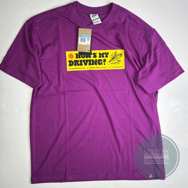 Nike ACG Dri-FIT Canoe Sticker Graphic T-Shirt Bold Berry