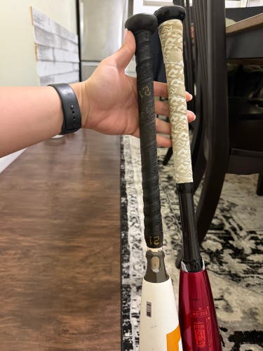 2024 DeMarini Zoa Composite USSSA Certified Bat (-5) 25 oz 30" (Used) and Demarini cf 30” drop 8