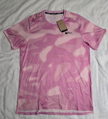 Nike Court Dri-FIT Tie-Dye Tennis Shirt Pink FQ2110-632 Men’s Size Large -Tall