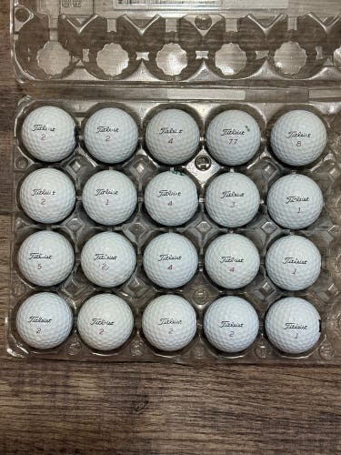 20 Titleist Pro V1x Golf Balls - 5A MINT CONDITION, 2025 Latest Model Only