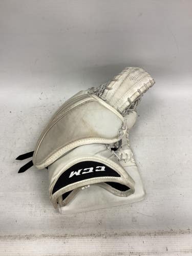 Used CCM YT FLEX Junior Goalie Catcher White 11851-S000044623