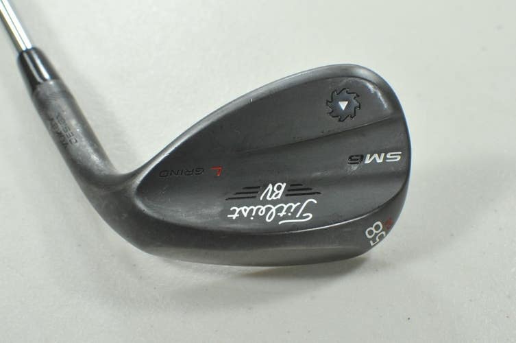 Titleist Vokey SM6 Jet Black 58*-04 Wedge Right BV Wedge Flex Steel  # 211885