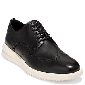 Cole Haan Grand+ C38712 Oxford Mens 11 Black Leather Wingtip Dress Shoes ZPO3668