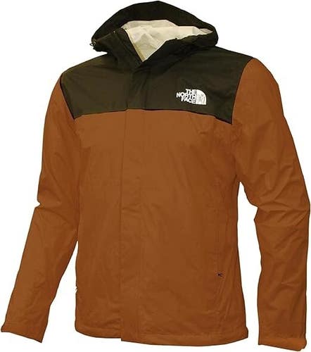 The North Face Venture 2 Rain Jacket Men's Large Orange Dryvent Hooded SGN1499