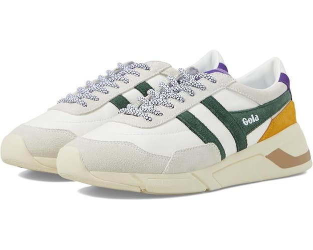 Gola Eclipse Pure CLB400XN1 Sneaker Women US 9 White Green Trainer Shoes ZPO3696