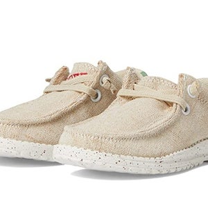 Roper Hang Loose Kids US 3 Tan Stretch Lace Slip On Moc Toe Casual Shoes JOBB992