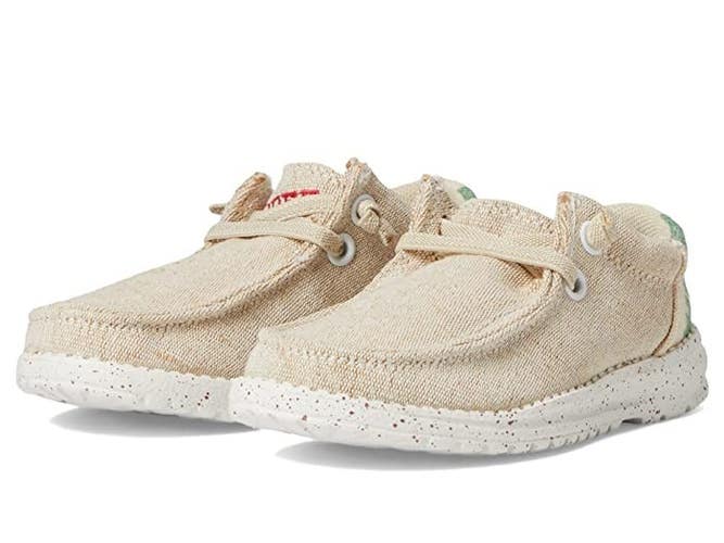 Roper Hang Loose Kids US 3 Tan Stretch Lace Slip On Moc Toe Casual Shoes JOBB992