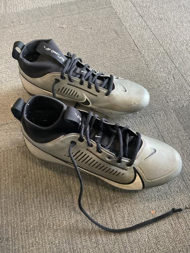 Used Nike VAPOR Adult FB Cleats Grey Senior 8 11614-S000233243