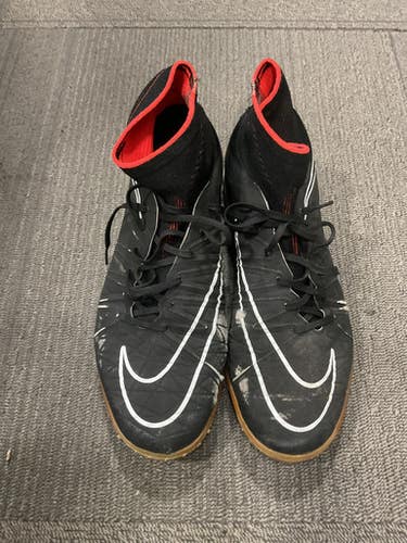Used Nike HYPERVENOM X Soccer Indoor Shoes Black Senior 8.5 11614-S000233235